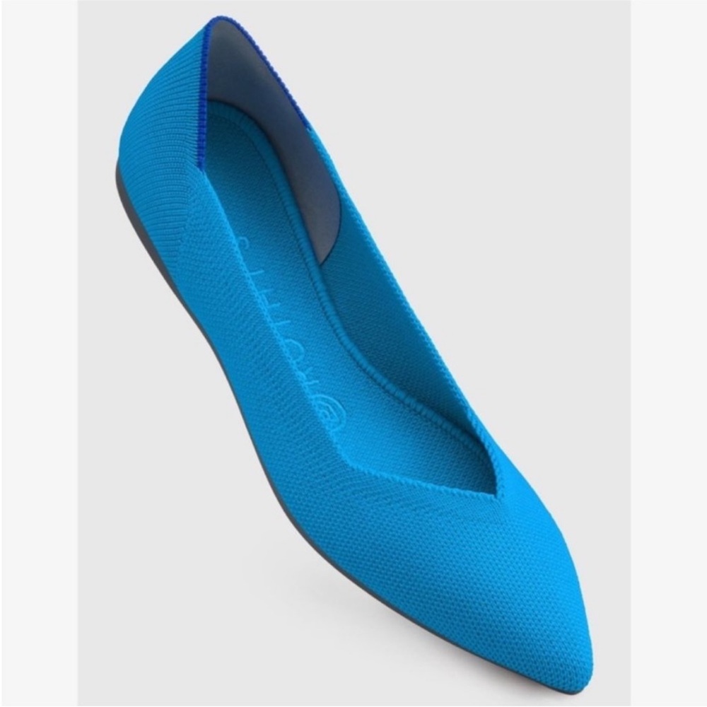 Rothy's Peacock Electric Blue The Point Size 8 - Picture 3 of 11